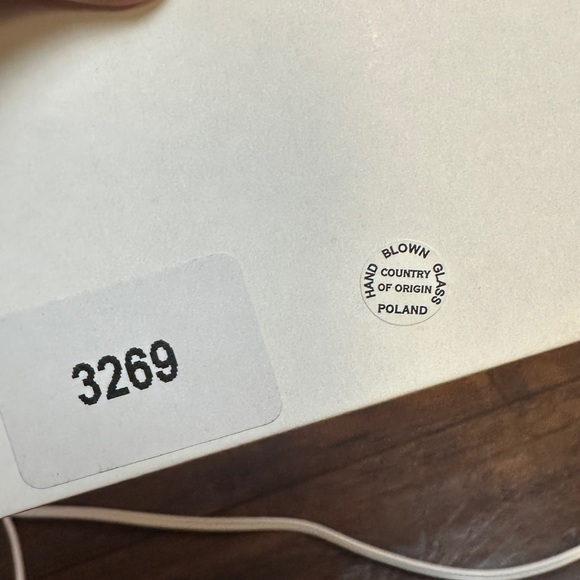 Hand blown and painted Santa with wine and grapes made in Poland - Picture 7 of 7